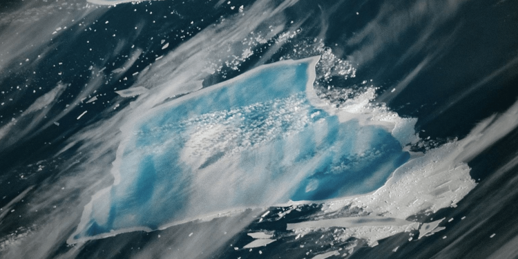 Why is this infamous iceberg turning blue?