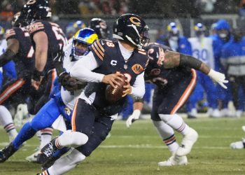 Follow live: Caleb Williams scrambles and tosses magical TD to force OT