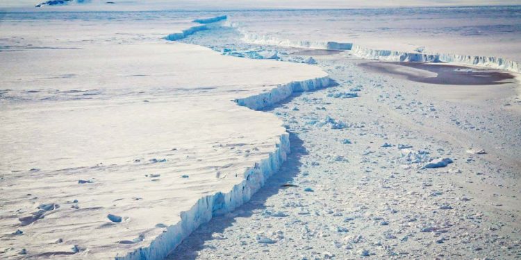 Weakening ice shelf has caused crucial Antarctic glacier to accelerate