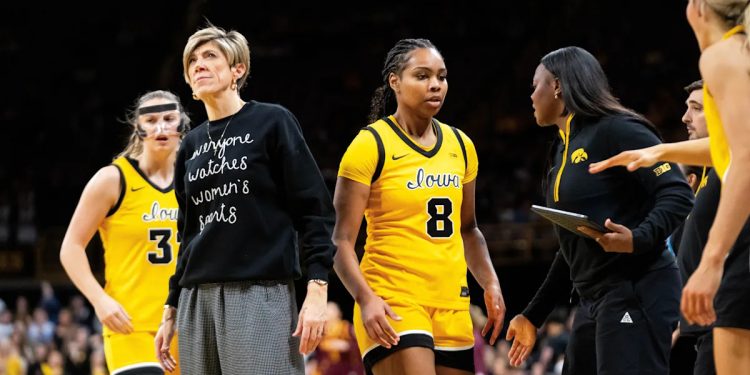 Iowa women's basketball suffers largest slide in AP Top 25 rankings