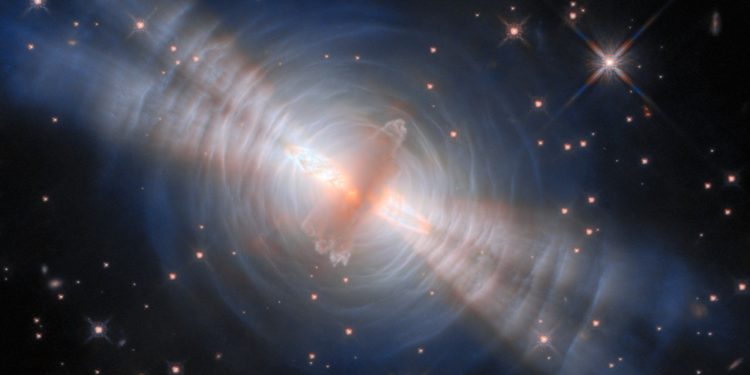 NASA’s Hubble Captures Light Show Around Rapidly Dying Star