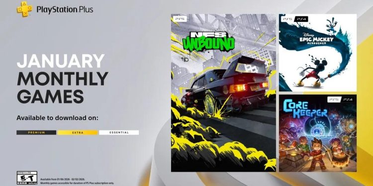 PlayStation Plus Monthly Games for January 2026 Announced