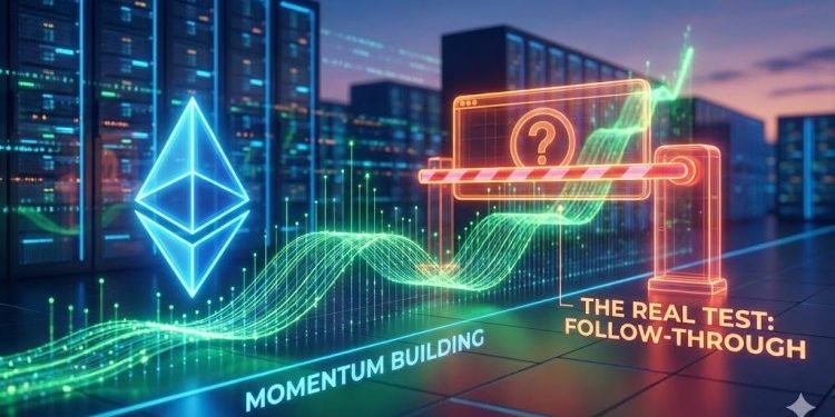 Ethereum Price Builds Momentum, But Follow-Through Is the Real Test