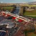 Skanska slides 4,200 tonne railway bridge into place