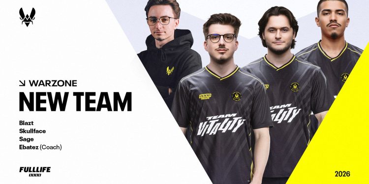 Team Vitality Build Veteran Warzone Roster for Esports World Cup 2026