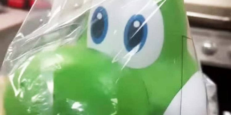 Yoshi Mario Galaxy Popcorn Bucket Looks Like He Ate A Crazy Edible