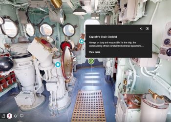 Visit a WWII destroyer without leaving your sofa