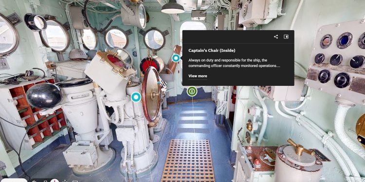 Visit a WWII destroyer without leaving your sofa