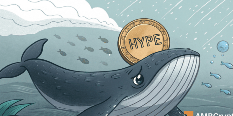 Hyperliquid whale battles $17mln loss as HYPE drops to $26 – Details!