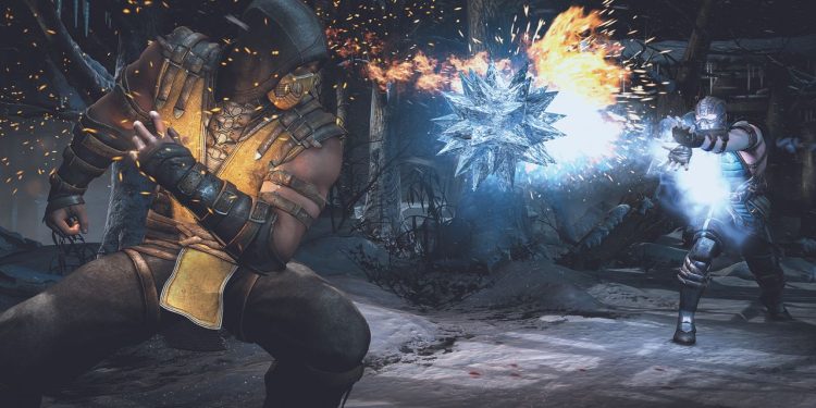 Mortal Kombat’s Sub-Zero and Kitana team up after figure skating duo’s Winter Olympics silver medal win to pull off a competition illegal move – but don’t worry, there’s no finisher