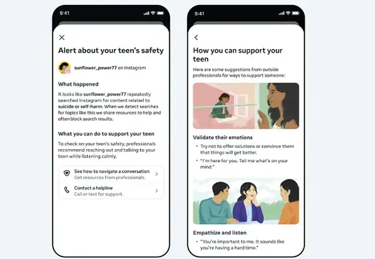 Instagram will alert parents when teens search for self-harm content