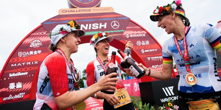Kieran Storch and Julie Derron steal the show at world’s largest triathlon: Challenge Taiwan