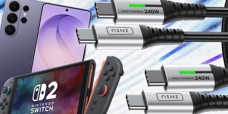 Get a 2-Pack of 6.6ft USB Type-C Cables for $5.99