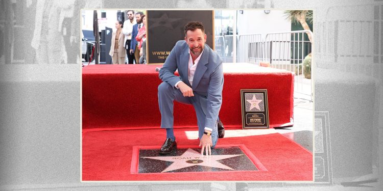 Noah Wyle Taps Todd Synder for Hollywood Walk of Fame Look