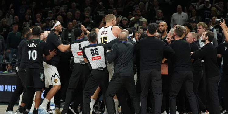 Jokic fined $50,000, Randle fined $35,000 for Nuggets-Wolves incident