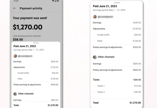 YouTube updates Payment Activity overview, provides more detailed data