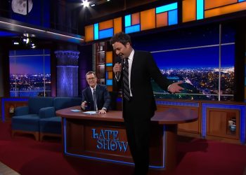 Watch Jimmy Fallon Pay Tribute to Stephen Colbert Ahead of ‘Late Show’ Ending