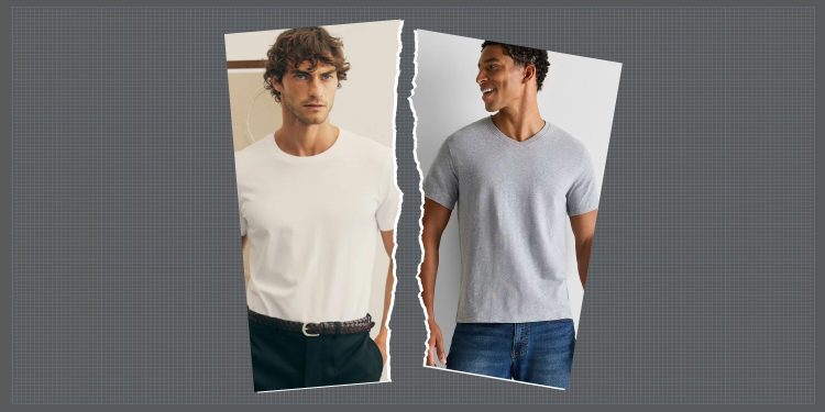 Crew Neck vs. V-Neck: Style Experts Break Down How to Choose Between the Two