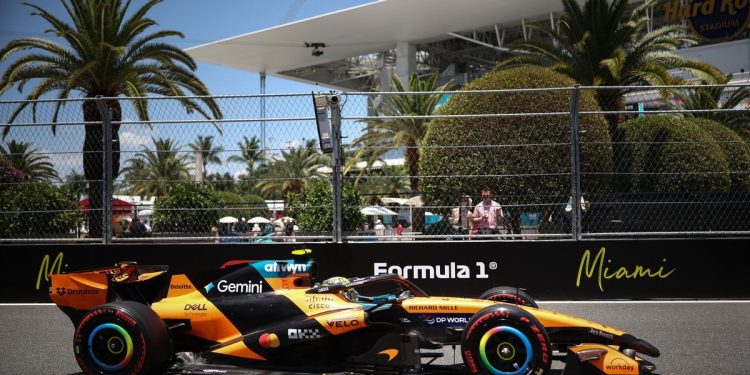 F1 Miami GP: Lando Norris beats Kimi Antonelli to sprint race pole with upgraded McLaren
