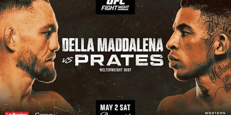 UFC Perth: Della Maddalena vs. Prates live results