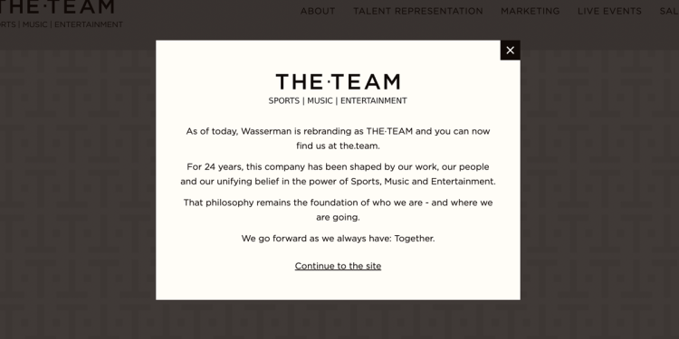 Freshly Rebranded ‘The Team’ Emerges from Wasserman Ashes