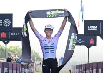 Jake Birtwhistle and Natalie van Coevorden win Ironman 70.3 Western Sydney on home turf