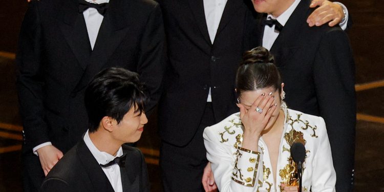 ‘KPop Demon Hunters’ winners rudely interrupted during Oscars 2026 acceptance speeches
