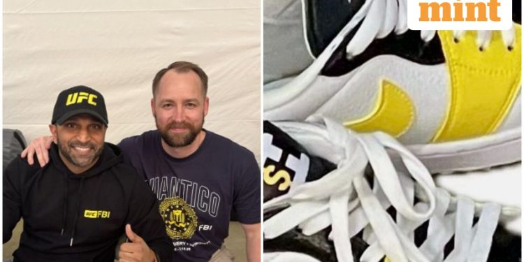 FBI Director Kash Patel trolled for wearing custom ‘Punisher’ sneakers at UFC training event