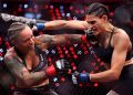 Alex Pereira embraces his sister after she wins split decision on Ronda Rousey’s comeback card