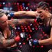 Alex Pereira embraces his sister after she wins split decision on Ronda Rousey’s comeback card