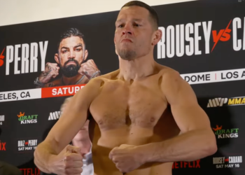 Nate Diaz ranks in top three MVP MMA fight night weight gains under star who put on 27 pounds