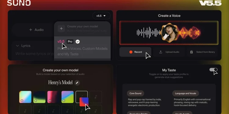Suno Launches Version 5.5 With New ‘Voices’ Feature