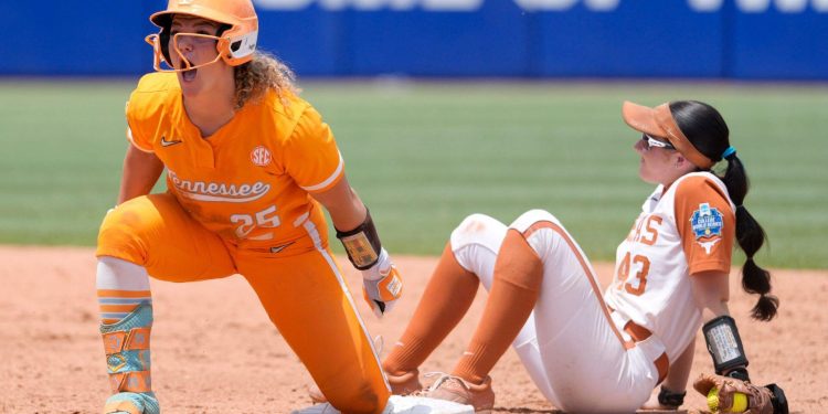 2026 Women’s College World Series: Tennessee stuns defending national champion Texas on Day 1
