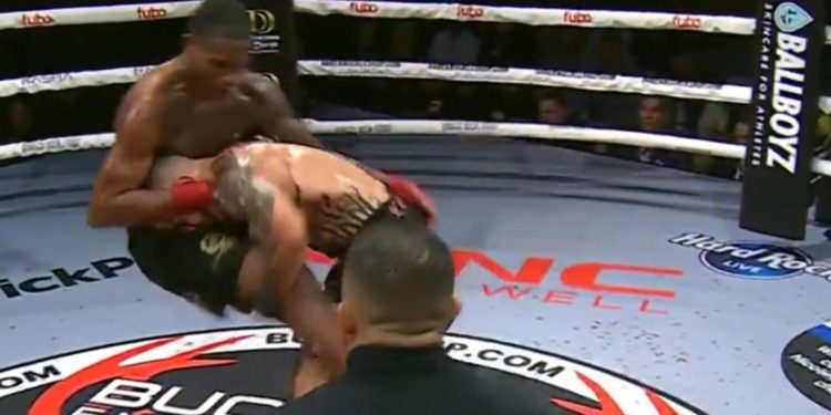BKFC main event ends in disqualification after cult UFC favorite injures opponent with a takedown