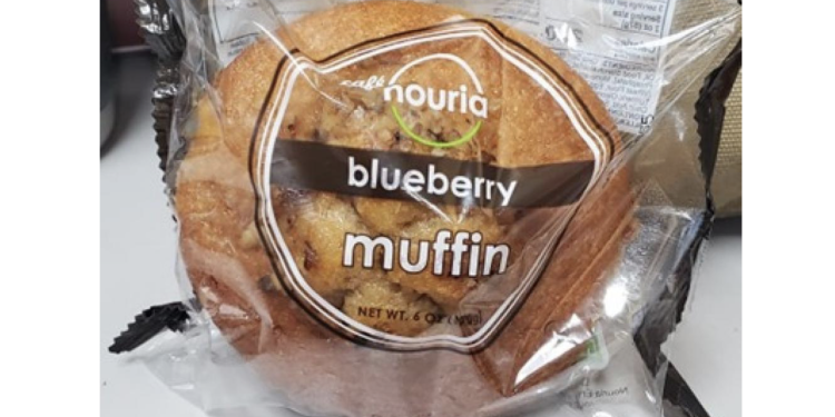 Bluberry muffins recalled because of undeclared nuts