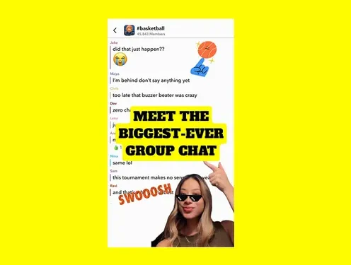 Snap promotes group Topic Chats