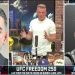 Ilia Topuria and Justin Gaethje get into heated exchange in face-to-face interview