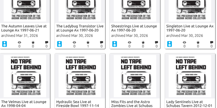 A Fan’s Recordings of Over 10,000 Concerts Are Now a Curated Online Archive