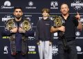 Israel Adesanya reveals clear Ilia Topuria and Justin Gaethje prediction for title fight at UFC Freedom 250