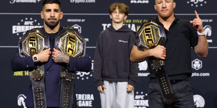 Israel Adesanya reveals clear Ilia Topuria and Justin Gaethje prediction for title fight at UFC Freedom 250