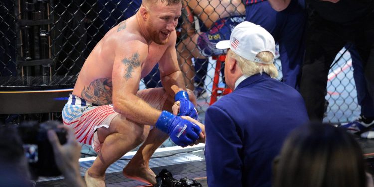 Ilia Topuria vs Justin Gaethje UFC Freedom 250 result: Historic upset as champion retires on the stool at the White House