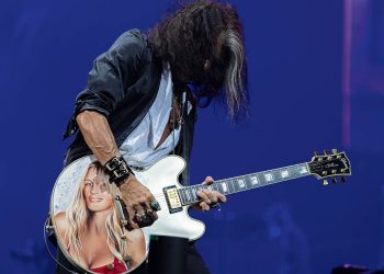“She had no idea this was going on. They came out with this guitar case and said, ‘Close your eyes.’ We opened it up, and she turned beet red”: Joe Perry on how the most romantic thing he has ever done involved a custom-painted guitar