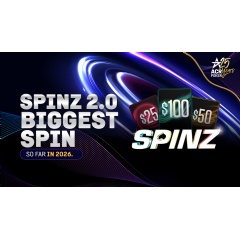 Americas Cardroom Highlights Early Success of New Spinz Format with $8,000 Win