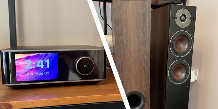 My ultimate Prime Day hi-fi tip — buy the Wiim Amp Ultra for a bargain price and pair it with these floorstanding speakers for a huge-sounding setup