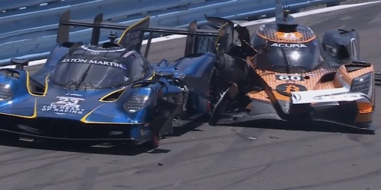 Bizarre caution crash ends hopes for Watkins Glen IMSA contenders