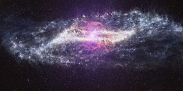 NASA Webb Uncovers Unusual Galaxy Shaped by Cosmic Collision