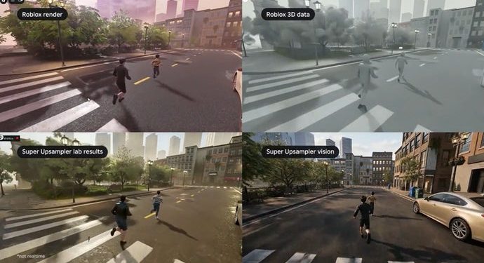 Roblox announces AI-driven upscaler, which it claims will convert Roblox titles to photorealistic graphics