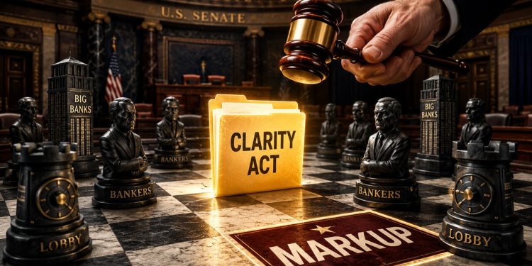 Banking lobby attempts to kill Clarity Act’s stablecoin progress as markup is scheduled for next week