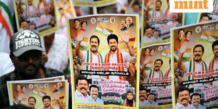 TN Government Formation News LIVE: Suspense continues over Vijay as CM; DMK to ‘wait and watch’; VCK says decision by…