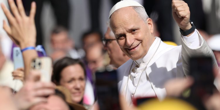 Pope Leo Dons Throwback-Style Nike Sneakers For a Rome Stroll
